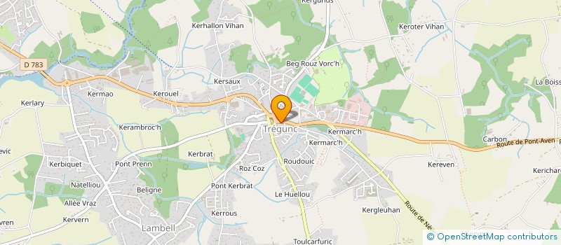 localisation de l'entreprise SCI POINCELET  TREGUNC