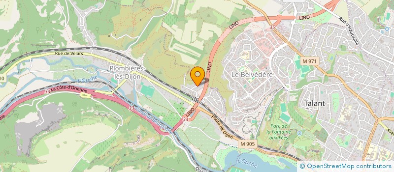 localisation de l'entreprise SCI POINT 7  PLOMBIERES-LES-DIJON