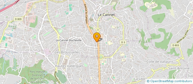 localisation de l'entreprise SCI POINT BREAK à LE CANNET