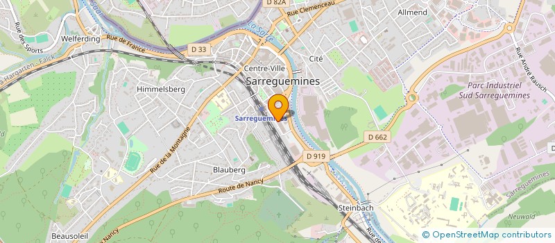 localisation de l'entreprise SCI POINT CARRE  SARREGUEMINES
