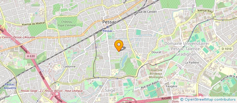 localisation de l'entreprise SCI POINT CARRE  PESSAC