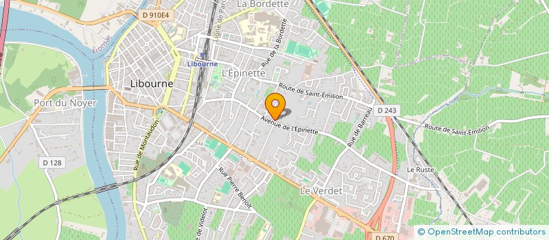 localisation de l'entreprise SCI POINT D EQUILIBRE à LIBOURNE
