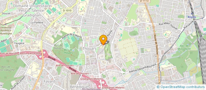 localisation de l'entreprise SCI POINT DE CHUTE  TALENCE