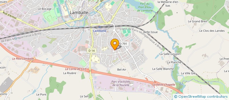 localisation de l'entreprise SCI POINT DU JOUR  LAMBALLE-ARMOR