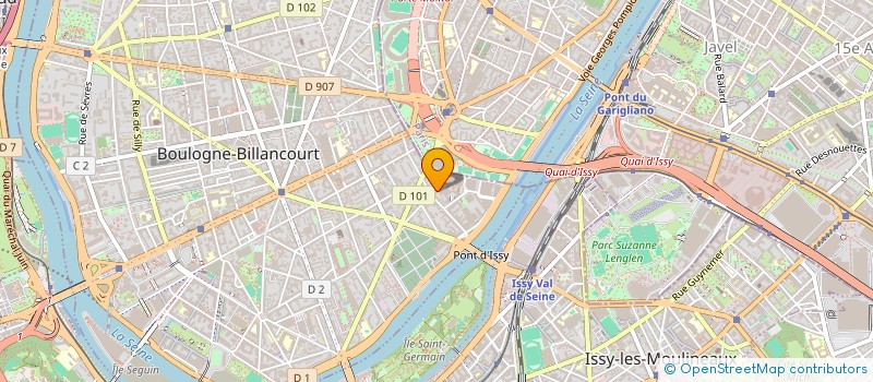localisation de l'entreprise SCI POINT DU JOUR  BOULOGNE-BILLANCOURT