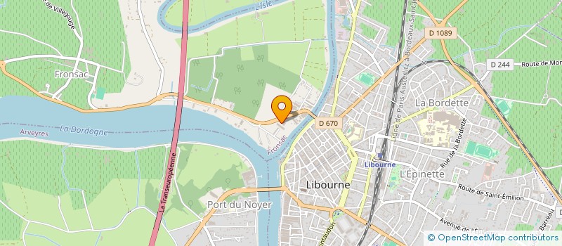 localisation de l'entreprise SCI POINT VERT à FRONSAC
