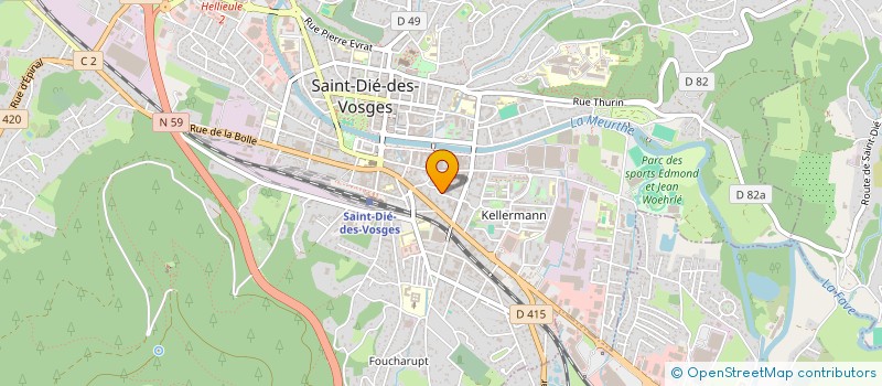 localisation de l'entreprise SCI POINT VIRGULE à SAINT-DIE-DES-VOSGES