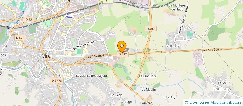 localisation de l'entreprise SCI POINTAL-SERRES  VIRE-NORMANDIE