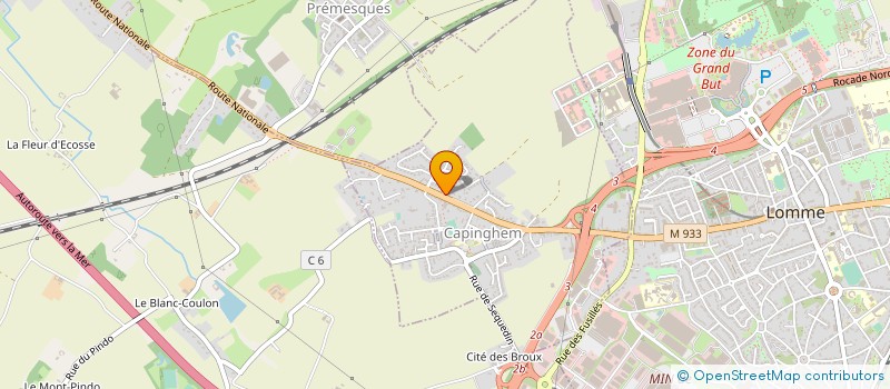 localisation de l'entreprise SCI POINTCARRE 80  CAPINGHEM