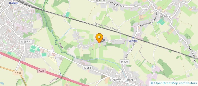 localisation de l'entreprise SCI POINTE DELVAL  LANDAS