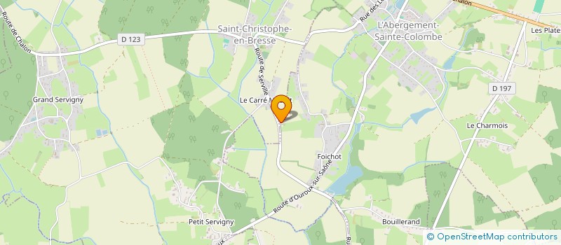 localisation de l'entreprise SCI POINTE NOIRE  ABERGEMENT STE COLOMBE L