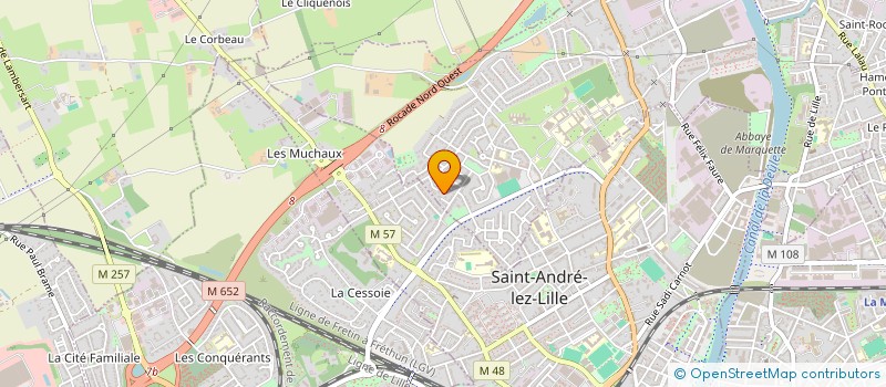 localisation de l'entreprise SCI POINTIN-HEUEL  MARQUETTE-LEZ-LILLE