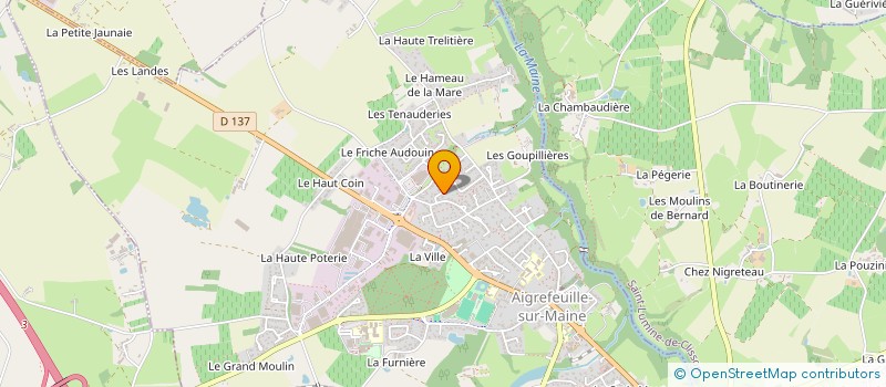 localisation de l'entreprise SCI POIRAUD-LECONTE  AIGREFEUILLE-SUR-MAINE