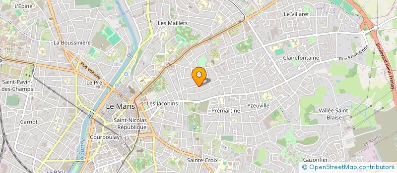 localisation de l'entreprise SCI POIRIER  LE MANS