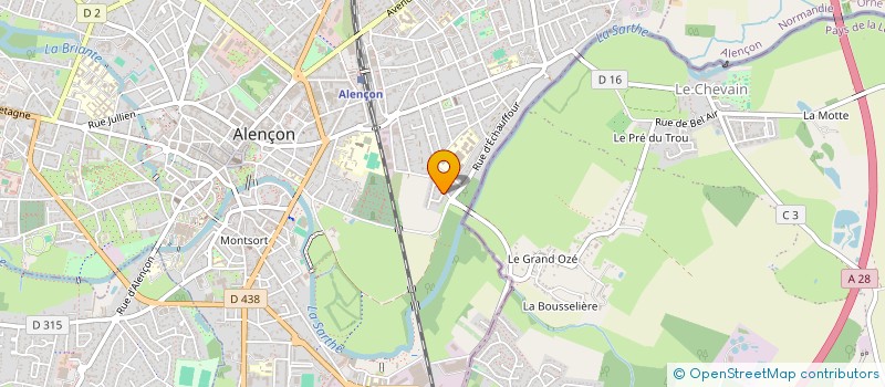 localisation de l'entreprise SCI POIRIER à ALENCON