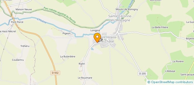 localisation de l'entreprise SCI POIRIER C & J à SAINT-HILAIRE-LE-CHATEL
