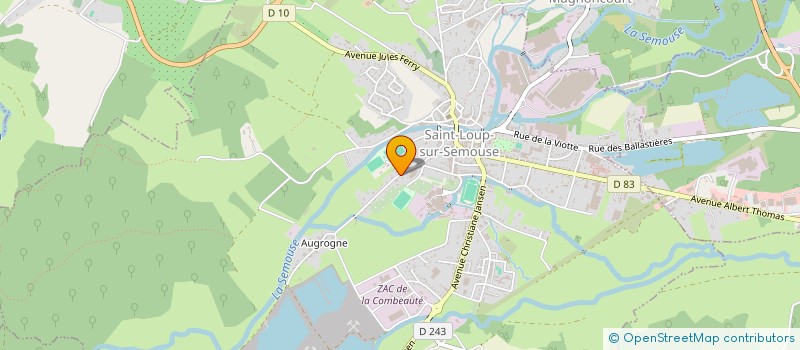 localisation de l'entreprise SCI POIROT  SAINT-LOUP-SUR-SEMOUSE