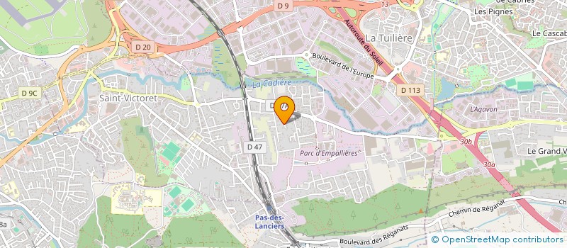 localisation de l'entreprise SCI POISSON  SAINT-VICTORET