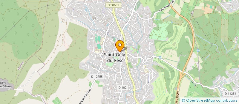 localisation de l'entreprise SCI POISSON D ARGENT  SAINT-GELY-DU-FESC