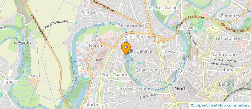 localisation de l'entreprise SCI POISSON PANE  NIORT