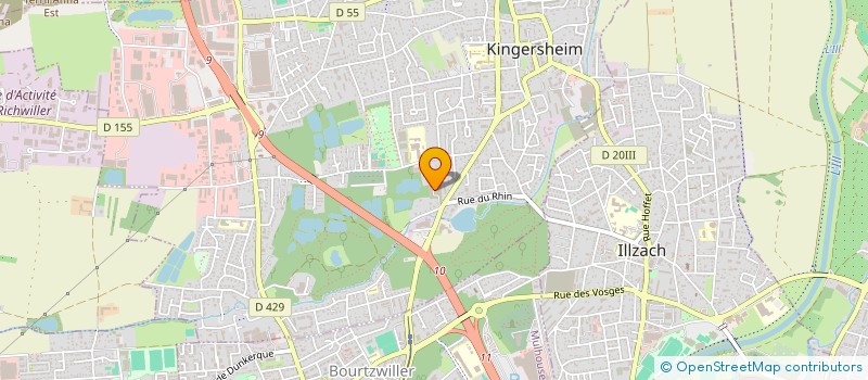 localisation de l'entreprise SCI POISSON ROUGE  KINGERSHEIM