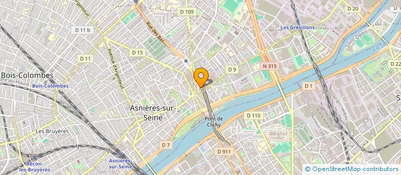 localisation de l'entreprise SCI POISSONNIERE à GENNEVILLIERS