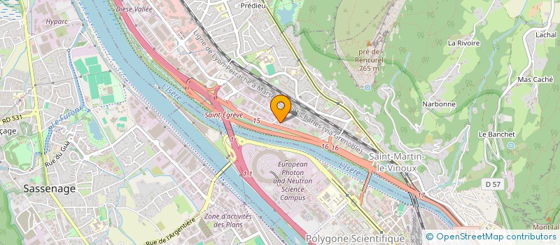 localisation de l'entreprise SCI POITEVIN 2000  GRENOBLE