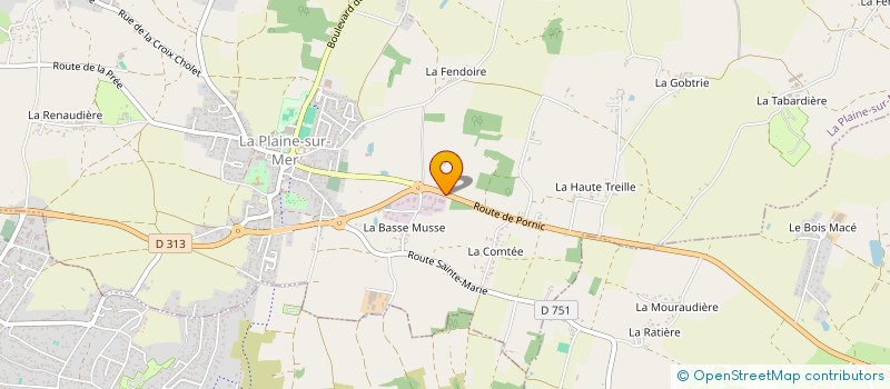 localisation de l'entreprise SCI  POITEVINE à LA PLAINE-SUR-MER