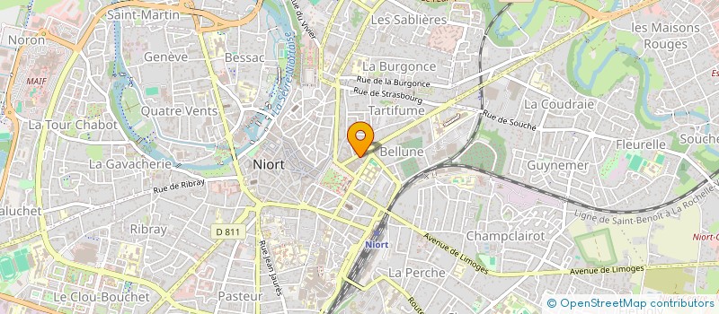 localisation de l'entreprise SCI POITIERS MDC  NIORT