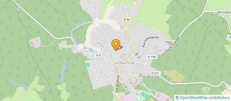 localisation de l'entreprise SCI POITOU  LA MACHINE