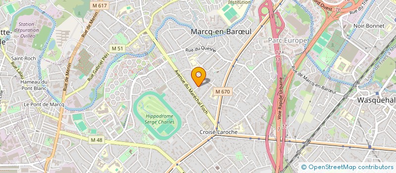 localisation de l'entreprise SCI POIVRE 35 à MARCQ-EN-BARŒUL