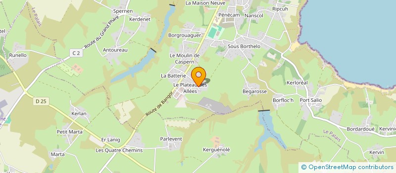 localisation de l'entreprise SCI POJO  LE PALAIS