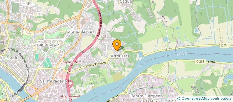 localisation de l'entreprise SCI POK  BAYONNE