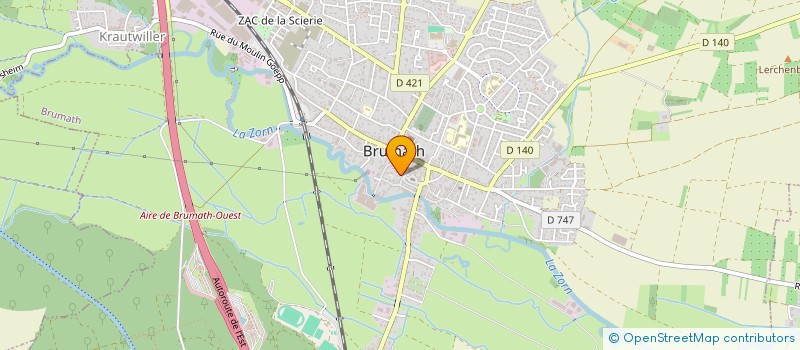 localisation de l'entreprise SCI POL 1  BRUMATH