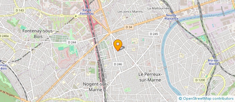 localisation de l'entreprise SCI POLALIS à LE PERREUX-SUR-MARNE