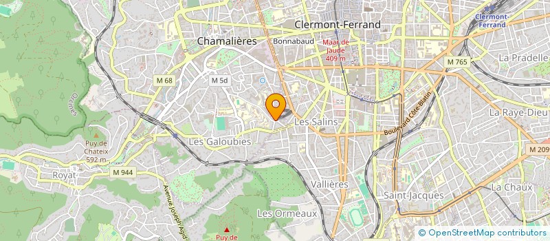 localisation de l'entreprise SCI POLANCA  CHAMALIERES