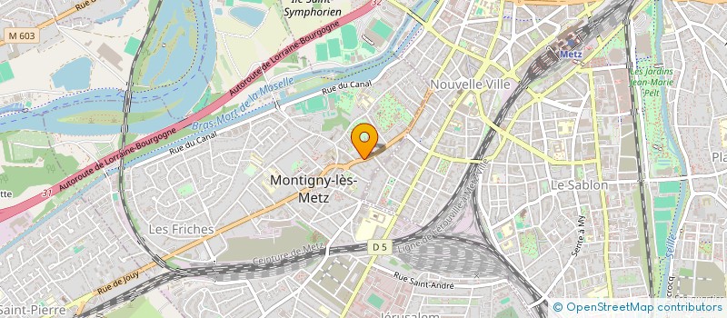 localisation de l'entreprise SCI POLARIS à MONTIGNY-LES-METZ
