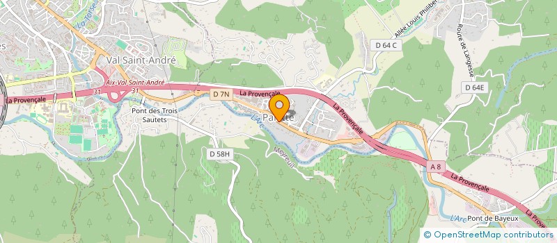 localisation de l'entreprise SCI POLBER  LE THOLONET