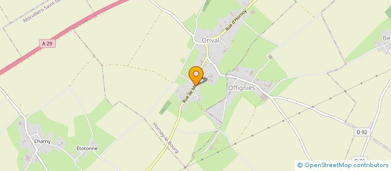 localisation de l'entreprise SCI POLBOS  HORNOY-LE-BOURG