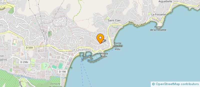 localisation de l'entreprise SCI POLE 15 à LE LAVANDOU