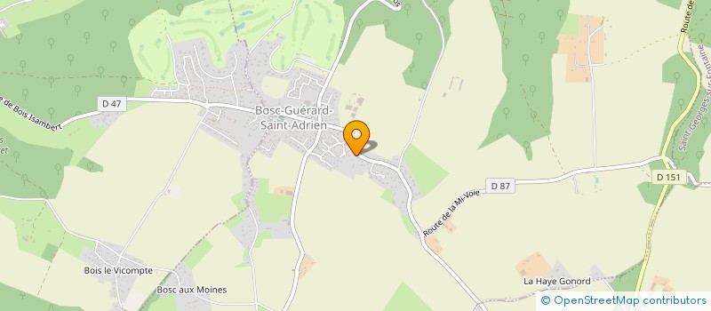 localisation de l'entreprise SCI POLE  BOSC-GUERARD-SAINT-ADRIEN