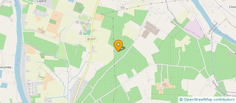 localisation de l'entreprise SCI POLE AGRICOLE DE LALANDE  SAINTE LIVRADE SUR LOT