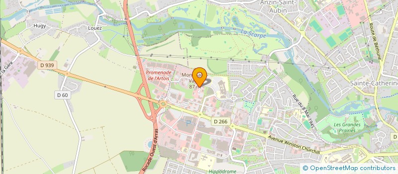 localisation de l'entreprise SCI POLE ARTEMIS à ARRAS