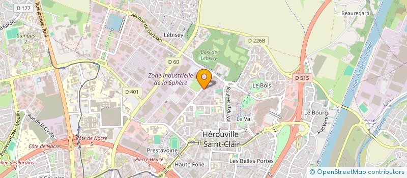 localisation de l'entreprise SCI POLE DE L'ELEVAGE à HEROUVILLE-SAINT-CLAIR