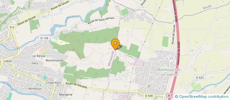 localisation de l'entreprise SCI POLE DE SANTE LA MONTILIENNE  MONTELIMAR