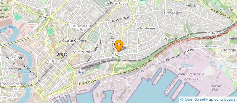 localisation de l'entreprise SCI POLE DE SANTE LAENNEC GUIPAVAS  GUIPAVAS