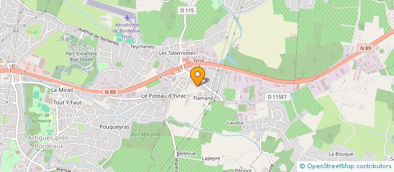 localisation de l'entreprise SCI POLE DU FLAMAN  YVRAC