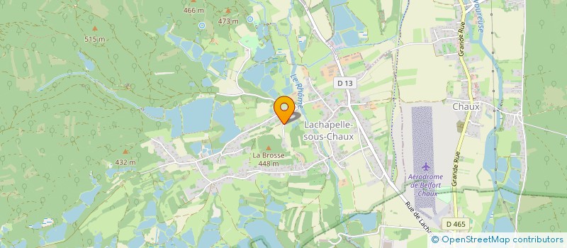 localisation de l'entreprise SCI POLE GAMBETTA à LACHAPELLE-SOUS-CHAUX