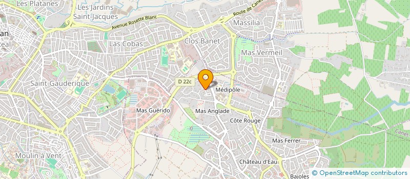 localisation de l'entreprise SCI POLE ONE  CABESTANY