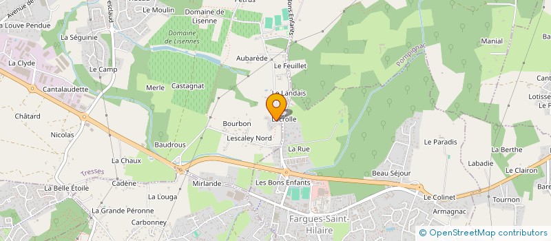 localisation de l'entreprise SCI POLE OS  TRESSES